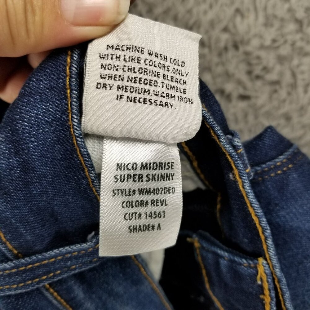 Hudson Jeans Womens 27 Blue Nico Super Skinny Stretch Denim *Read* - Picture 15 of 16